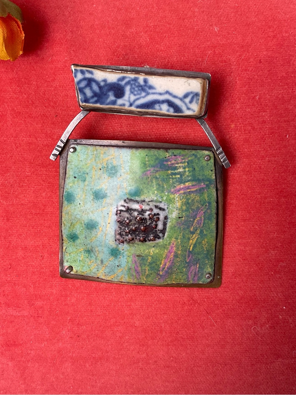 PENDANT CONVERTABLE TO PINsigned by artist